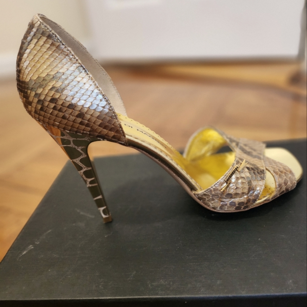🇮🇹Gerardina Di Maggio, Snakeskin Evening Shoes